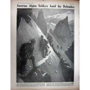  WW1 1916 French Prisoners Verdun German Alpine Soldiers 