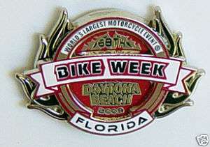 New 2009 Official Daytona Bike Week Motorcycle Pin  