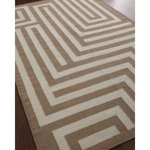  BROWN MAZE RUG 96X136