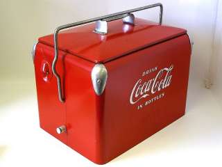 1950s Acton Mfg. Co. Coca Cola Picnic Cooler Coke Nice  