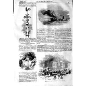   1845 LORD ASHBURTON FIRE CHARLESTON BROADWAY NEW YORK