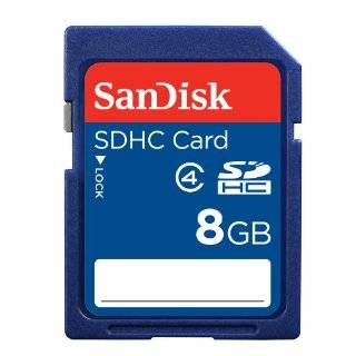 SanDisk 8 GB Class 4 SDHC Flash Memory Card SDSDB 8192 A11