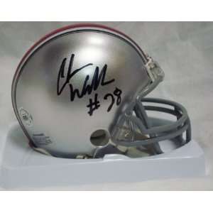  Chris Beanie Wells Signed Ohio State Mini Helmet 