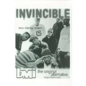  (4x6) Wu Tang Clan Invincible Music Postcard