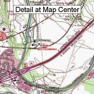  USGS Topographic Quadrangle Map   Belton, Texas (Folded 