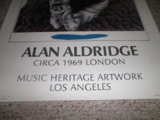   by Alan Aldridge circa 1969 Poster Litho 1983 Music Heritage Artwork