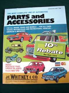 JC Whitney Automotive Car Parts & Accessories 1977 Catalog  