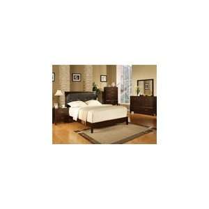 Serena Bycast Upholstered Headboard 6 Piece Bedroom Suite in Martini 