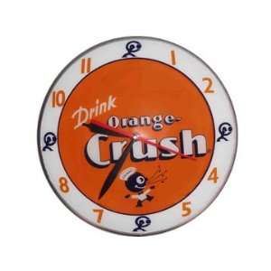  Double Bubble Orange Crush Clock by American Retro