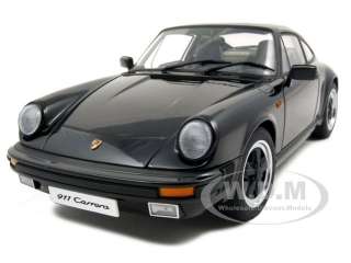   model of 1988 porsche carrera 911 black die cast car model by autoart