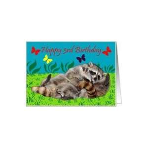  3rd Birthday, Raccoons playing Card Toys & Games
