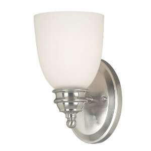 Kenroy 91711BS Adams   One Light Wall Sconce, Brushed Steel Finish 