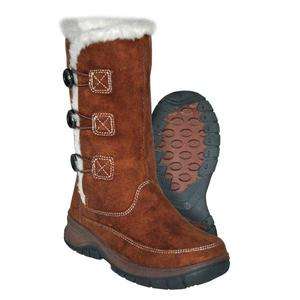   CHLOE Womens Brown Suede Faux Fur Winter Snow Boot 806916  