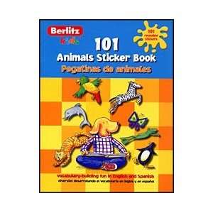 Berlitz 469826 Spanish English 101 Berlitz Kids Animals Sticker Book 