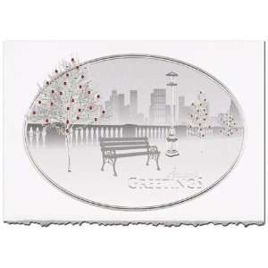  Birchcraft Studios 9086 Winter Waits   Silver Deckle Edge 