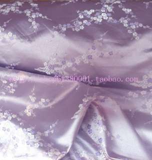 1y Chinese Tapestry Satin Brocade Fabric Plum blossom Seriers  