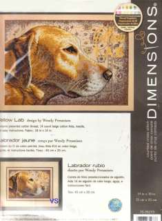 Dimensions Counted Cross stitch kit ~ YELLOW LAB  