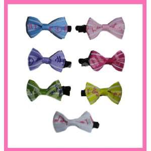  Lot of 60 Music Bow Hair Clips Mix Colors High Quality 