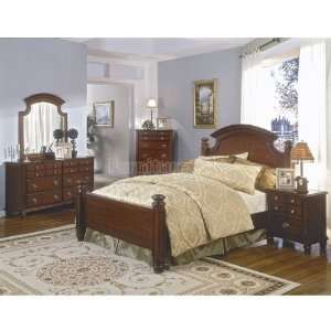  World Imports Towne Square Low Post Bedroom Set (Queen 