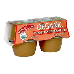  Applesauce, 95% organic, Peach , 4/4 oz (pack of 12 