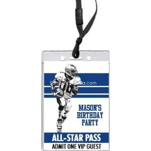  Colts Colored Football All Star Pass Invitation Health 