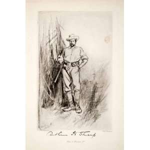  1900 Photogravure Hurst Blackett Hunter Rifle Arthur Davis 