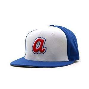 Atlanta Braves 1972 80 Cooperstown 9 Deep Fitted Cap   Royal/White 7 1 