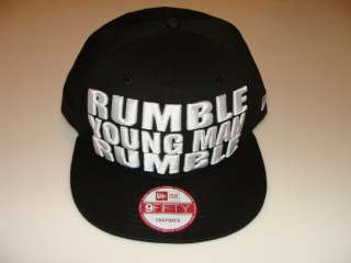 New Era Hat Cap Muhammad Ali RUMBLE YOUNG MAN Snapback Quote Black 