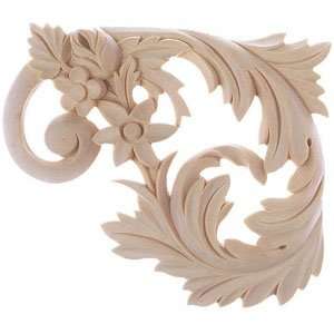   Left Dallas Carved Wood Stair Brackets   Cherry Wood