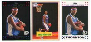 100) 2007 08 Topps AL THORNTON RC lot/set 57 58 FSU LA  