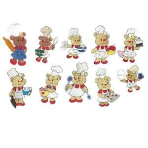 Baking Bears Collection Embroidery Designs on Multi Format 
