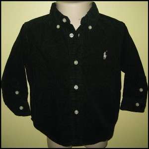NWT Polo Ralph Lauren Boys Size 12M Corduroy Dress Shirt  