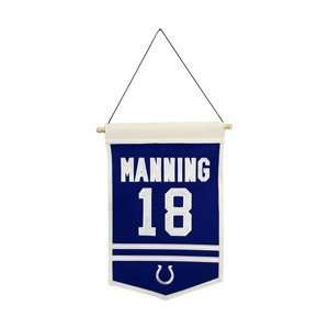  Indianapolis Colts #18 Peyton Manning Traditions Wool 