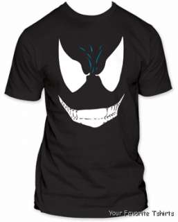 Licensed Marvel Comics Spider man Venom Big Face Adult Shirt S XXL 
