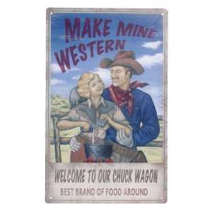  Welcome To Our Chuck Wagon   Ad Tin OW26883 Kitchen 