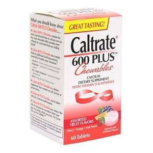  Caltrate fruit chewables 3 60 Count packages Health 