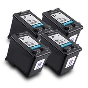 4Pack Ink for HP 27 Black HP27 C8727AN Officejet 5610 5610 Fax 1240 