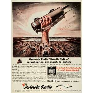  1944 Ad Galvin Mfg Corp Chicago Motorola Radio Military 