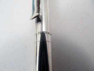 Vintage Tiffany & Co. Sterling Silver 925 T clip Ballpoint Pen w/Bag 