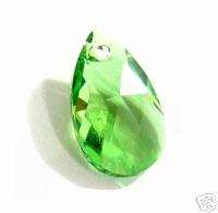 Teardrop Swarovski Crystal 6106 Pendant Peridot 22mm  