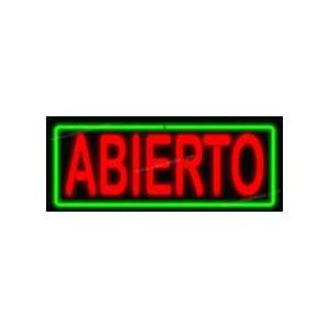  Abierto Neon Sign