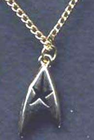 Star Trek Command Insignia Necklace 3/4 inch Gold  