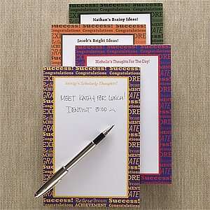  Personalized Notepads   Success, Achieve, Believe Health 