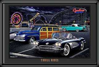 THRILL RIDES 12x18 Electric Art LED Picture in 3 sizes  
