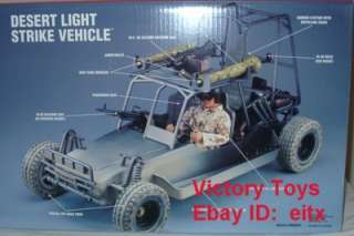 GI Joe Desert Light Strike Vehicle w/ Soldier. MISB  