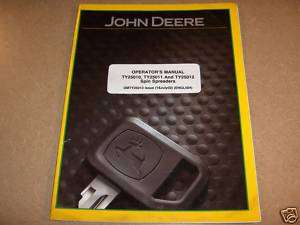 John Deere TY25010 25011 spin spreader owners manual JD  