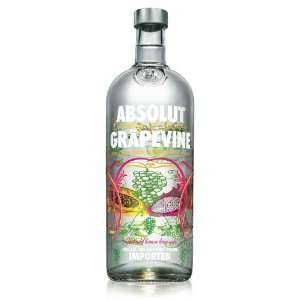  Absolut Grapevine Vodka Ltr Grocery & Gourmet Food
