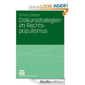 Diskursstrategien im Rechtspopulismus Freiheitliche Partei 