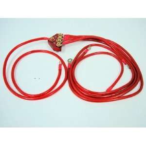  VMS Racing Ground Wire Earthing Kit RED 10MM Automotive