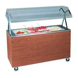    60 Cold Food Station With Breath Guard   Cherry